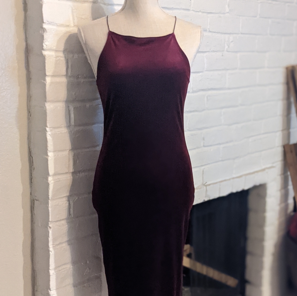 Forever 21 Velvet Halter Top Dress